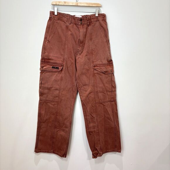 Urban Outfitters Pants - Urban Outfitters BDG Brown Baggy Wide Leg Cargo Pants 32 Gorpcore Grunge Y2K